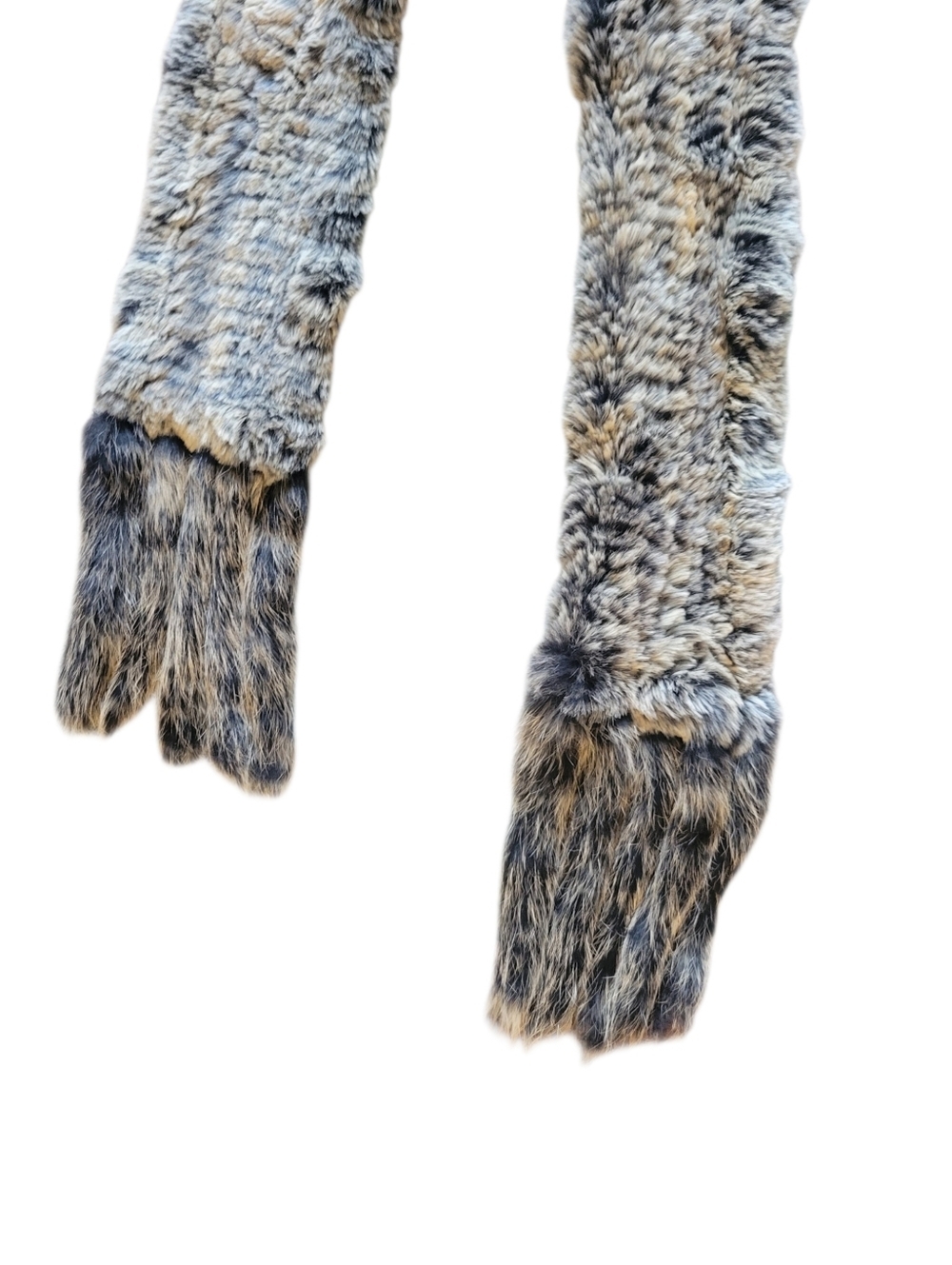 Mitchies Fur Long Scarf - Gray - Picture 3 of 8